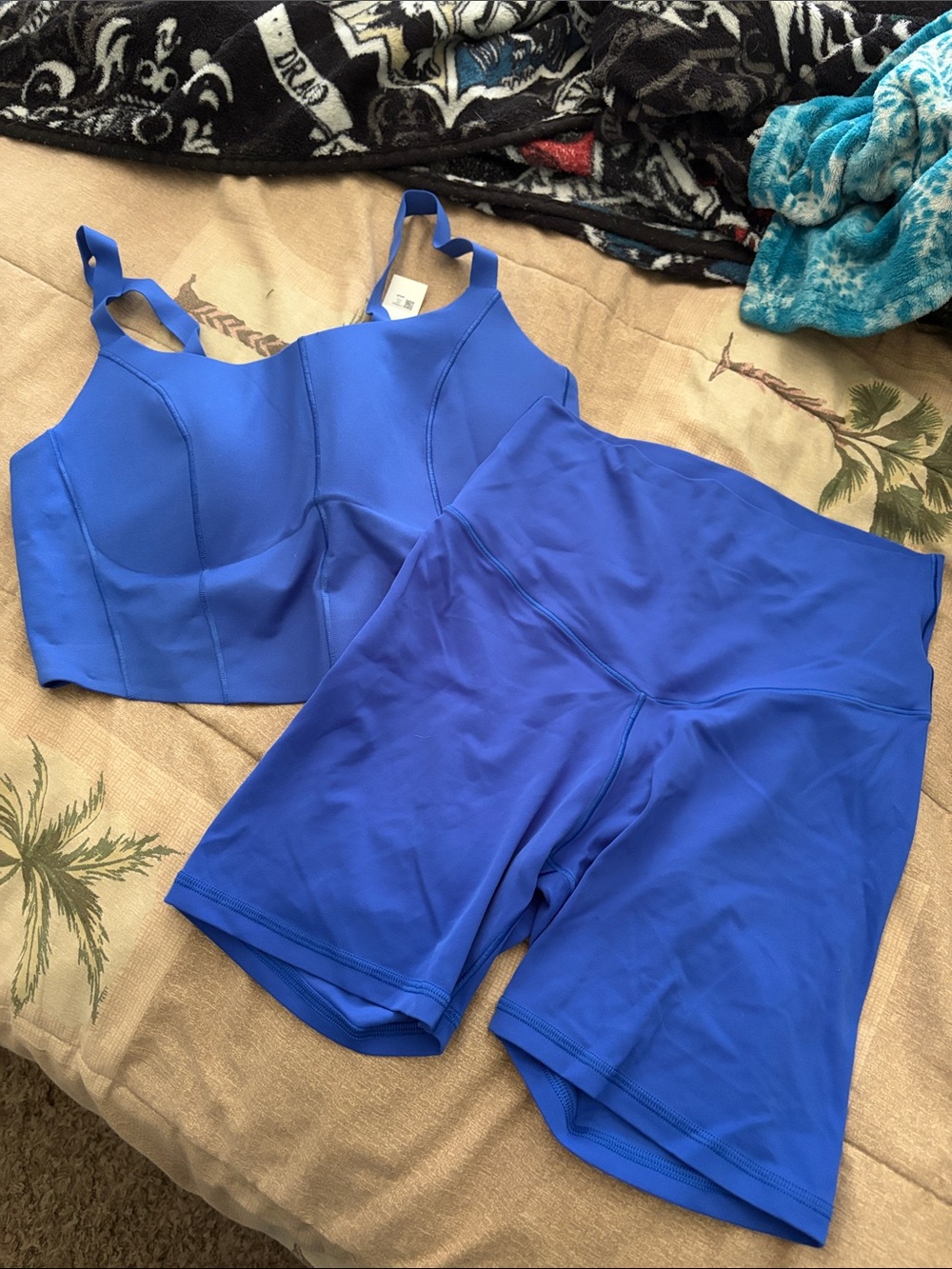 Aerie Active Crop Top and High-Waist Bike Shorts Set